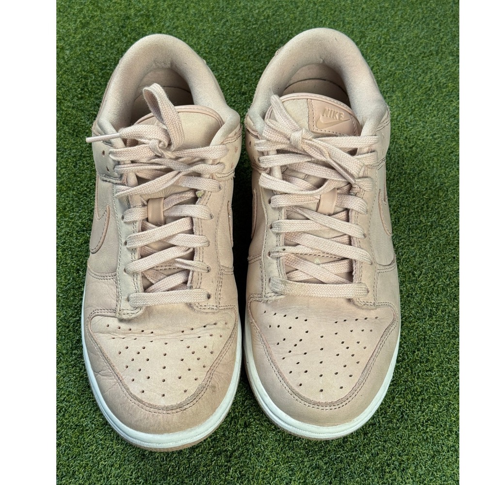 Nike Dunk Low Premium Neutral Pink Beige Leather Sneakers Size EUR 40 UK 6